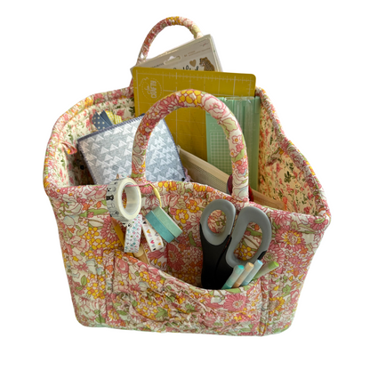 Quilted Storage Tote Bag