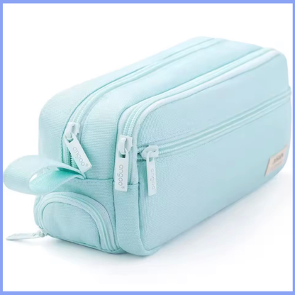 Large 4 Compartment Pencil Case – Zipped Organiser Pouch