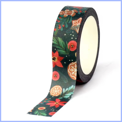 Poinsettia & Gingerbread Washi Tape