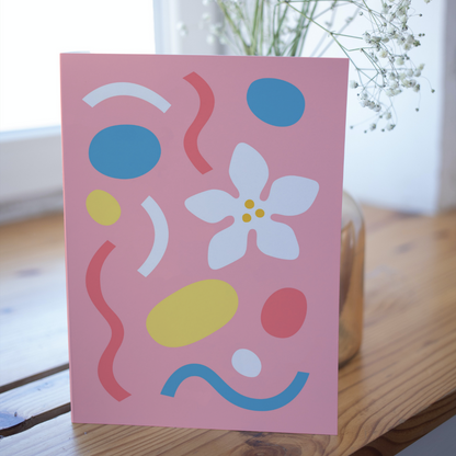 Floral Tea Time Greetings Card