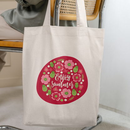 Summer Fruits Print Tote Bags - 4 Designs