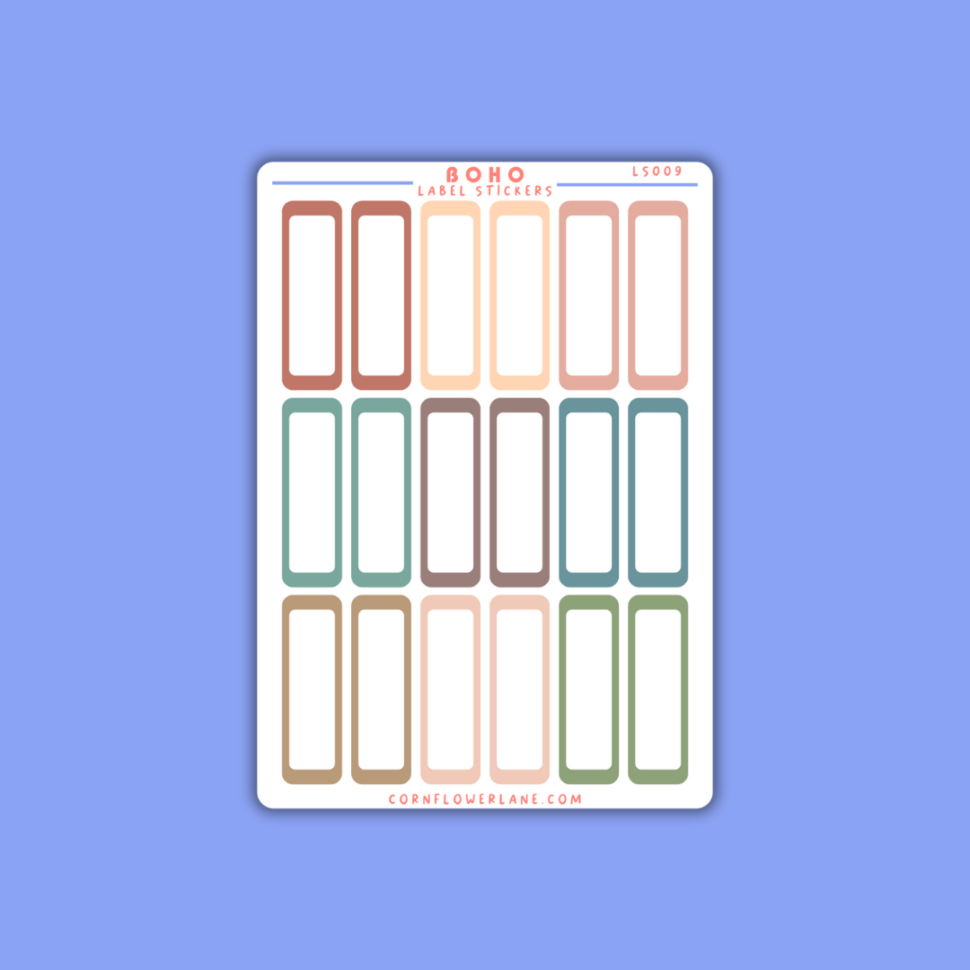 Colour Palette Label Stickers