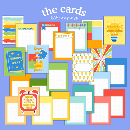 Bright Ideas Digital Paper Craft Kit – Papers, Die Cuts & Cards (Digital Download)