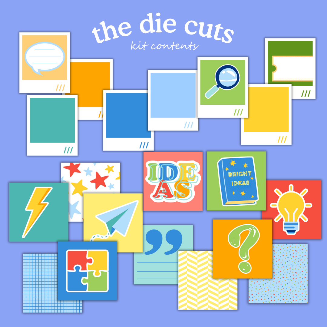 Bright Ideas Digital Paper Craft Kit – Papers, Die Cuts & Cards (Digital Download)