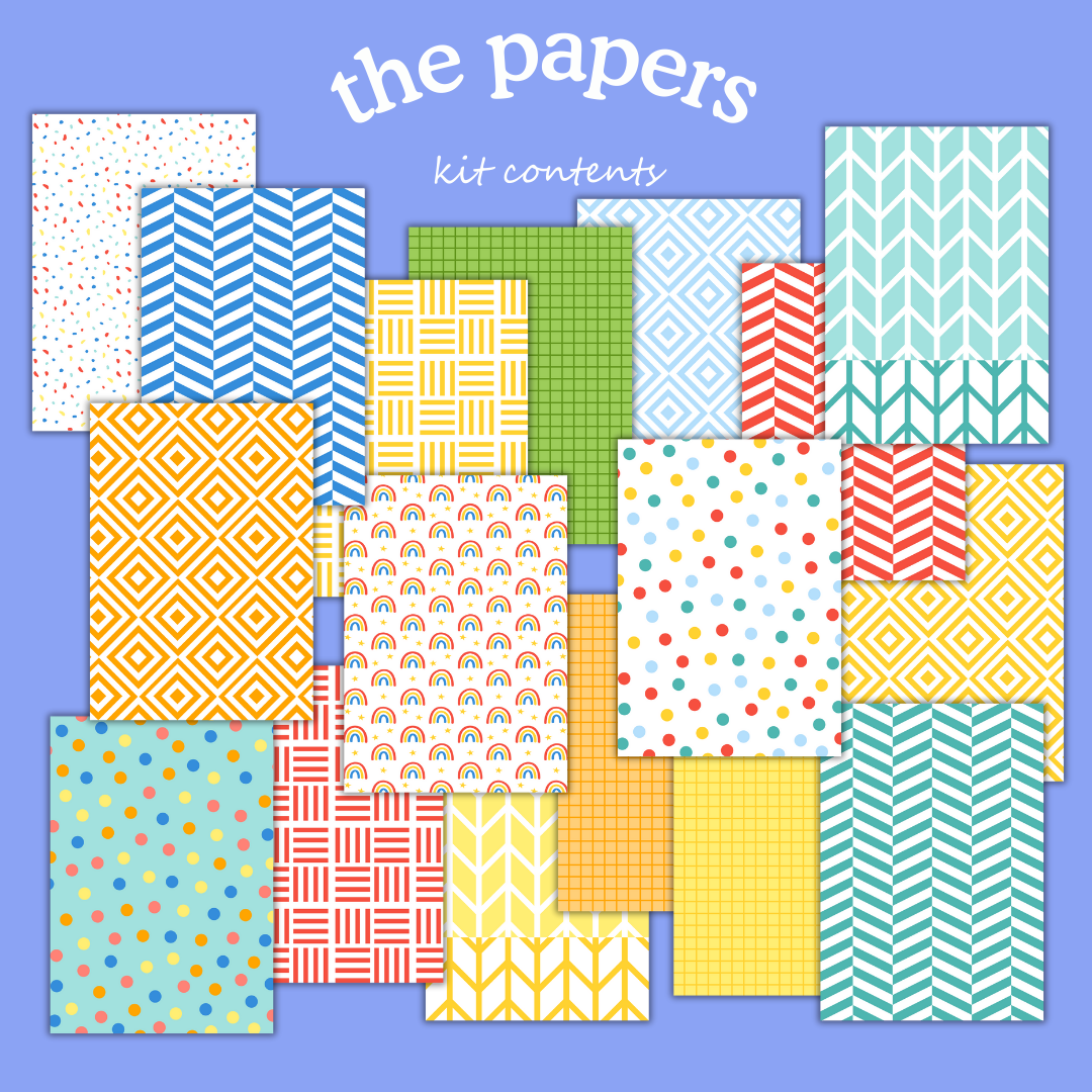 Bright Ideas Digital Paper Craft Kit – Papers, Die Cuts & Cards (Digital Download)