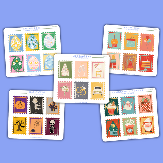 Celebration Stamp Stickers - 5th Collection