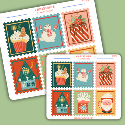 Christmas Stamp Stickers