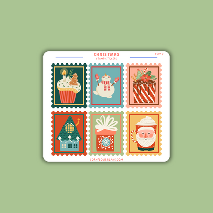 Christmas Stamp Stickers