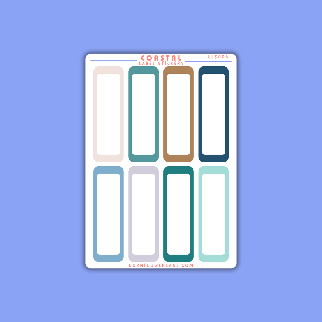 Colour Palette Large Label Stickers