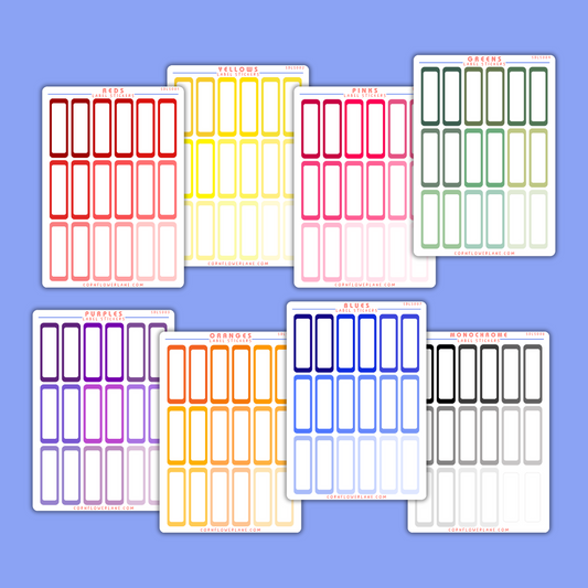 Rainbow Shades Label Sticker Sheet