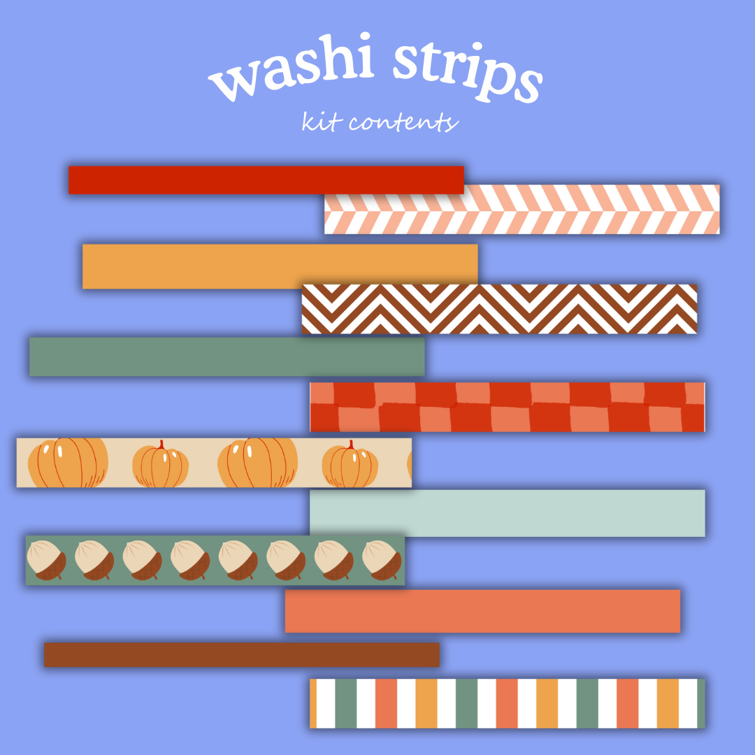 Cosy Autumn Printable Craft Kit – Die Cuts, Papers & Journal Cards (Instant Download)