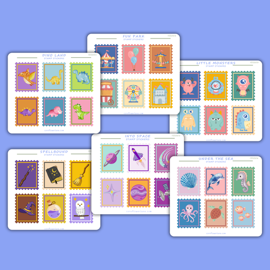 Stamp Stickers - Imagination Collection