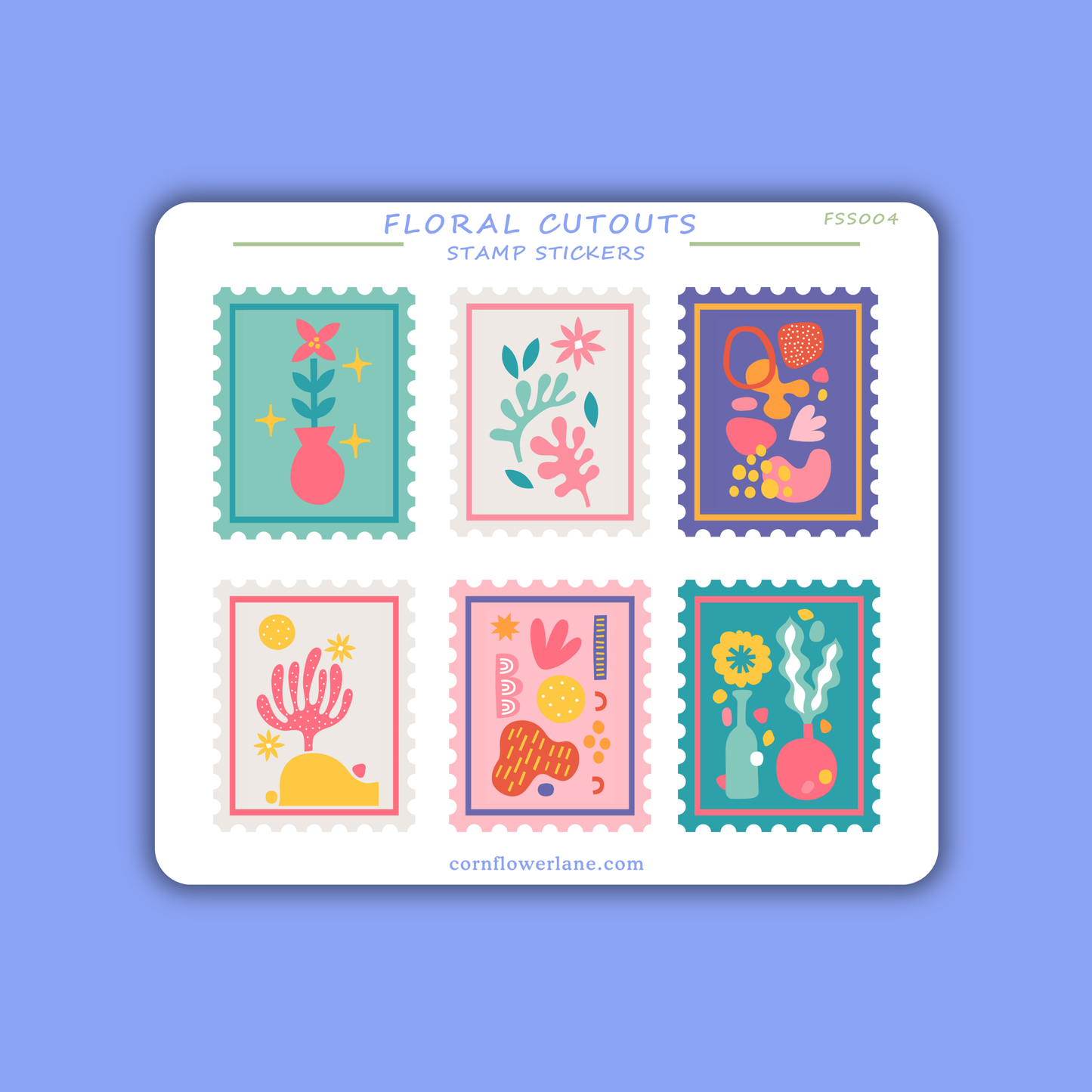 Stamp Stickers - Floral Collection