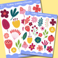 Floral Garden Sticker Set
