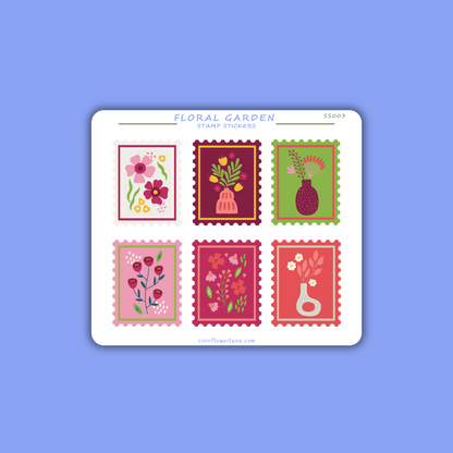 Stamp Stickers - Floral Collection