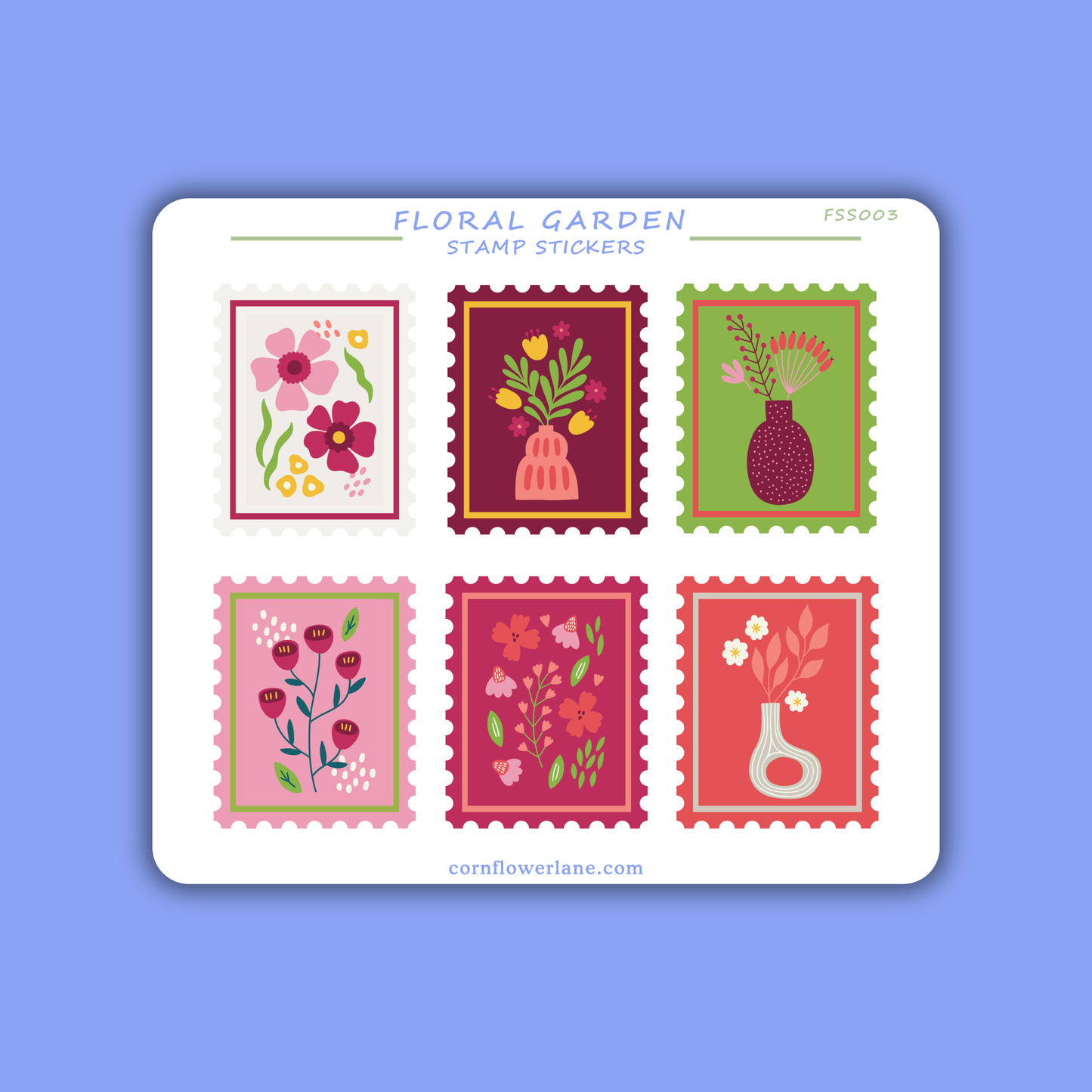 Stamp Stickers - Floral Collection