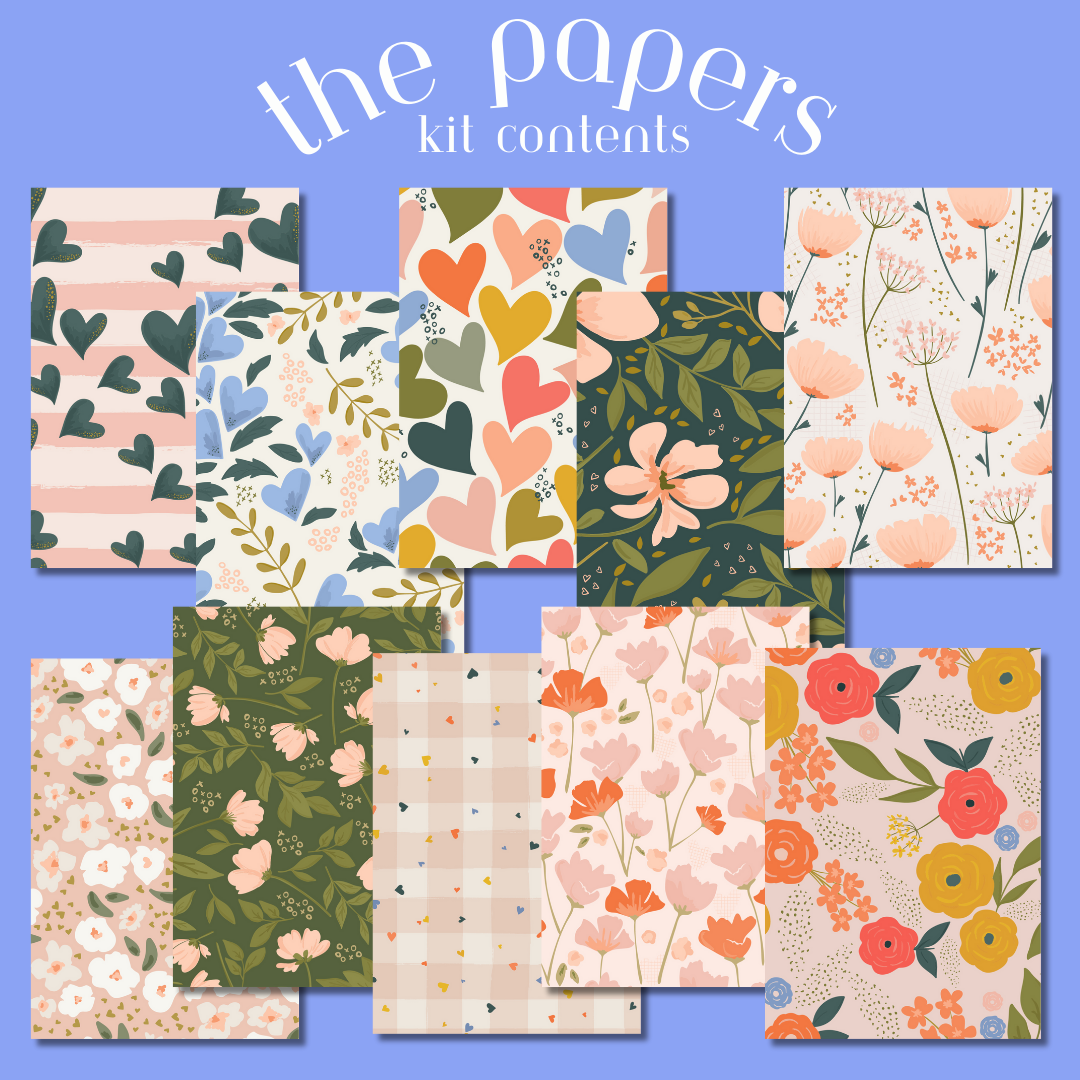 Floral Love Letters Memory Keeping Kit