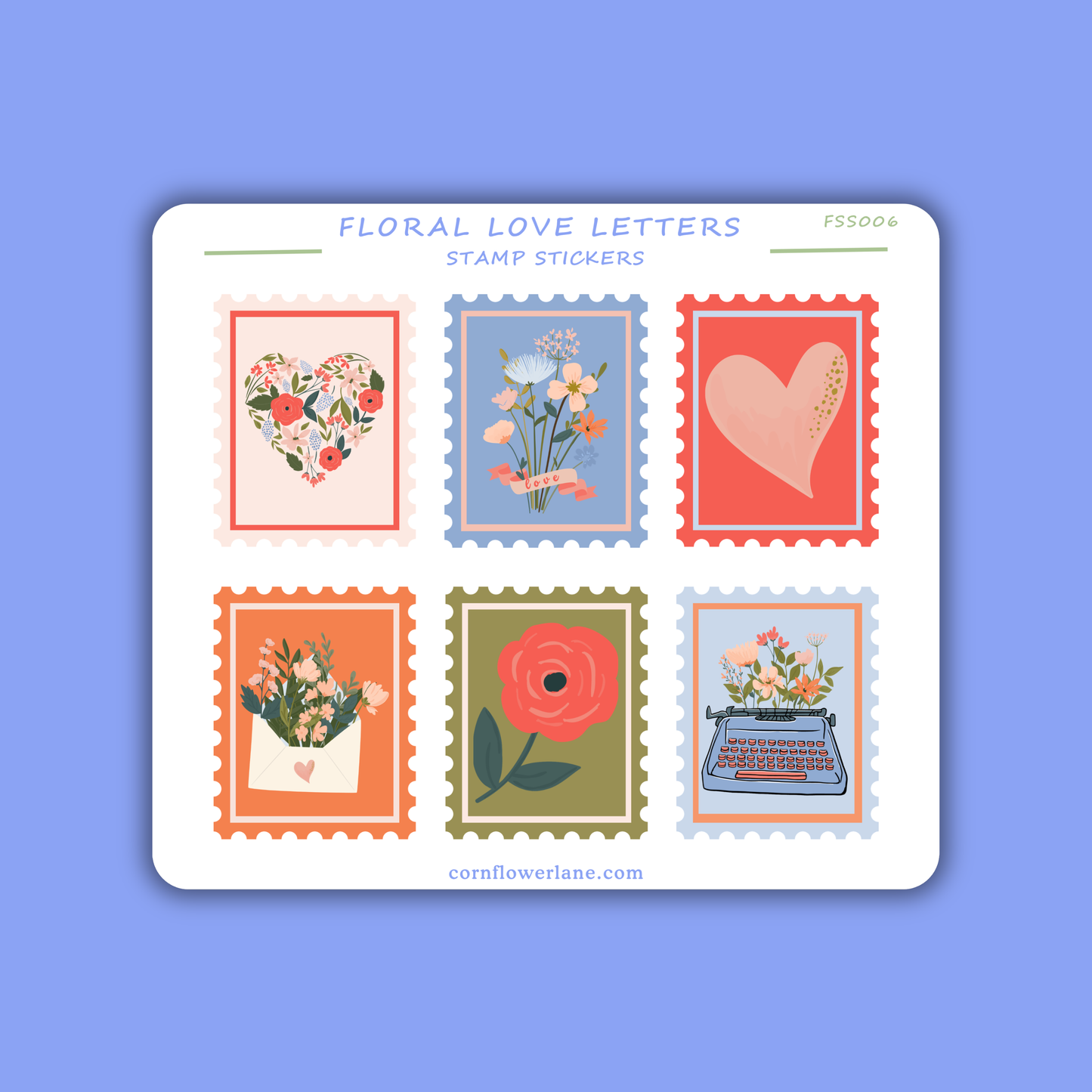Stamp Stickers - Floral Collection