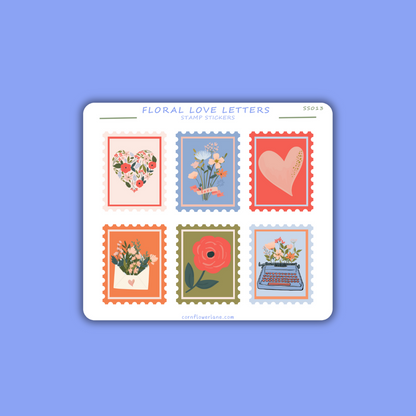 Stamp Stickers - Floral Collection