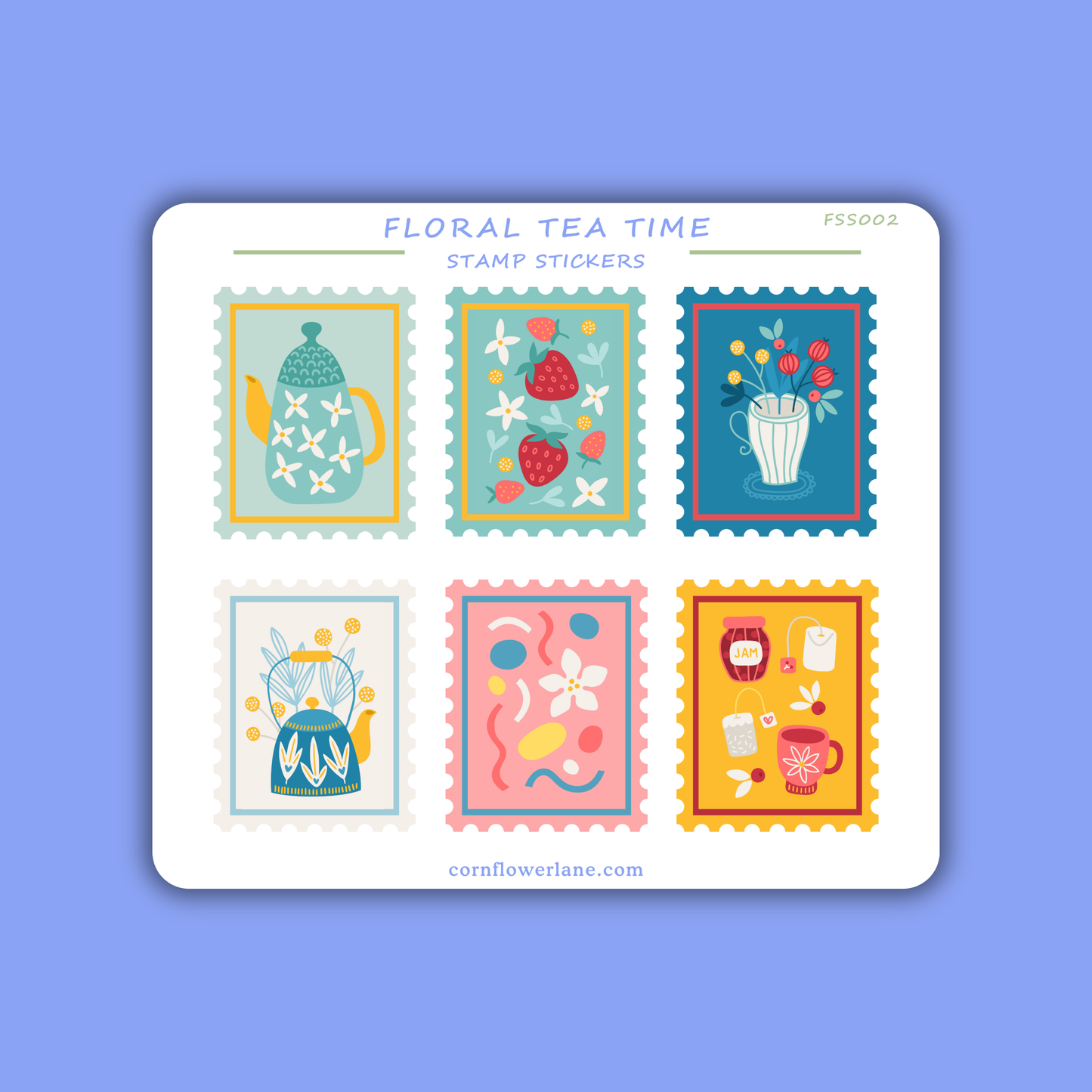 Stamp Stickers - Floral Collection