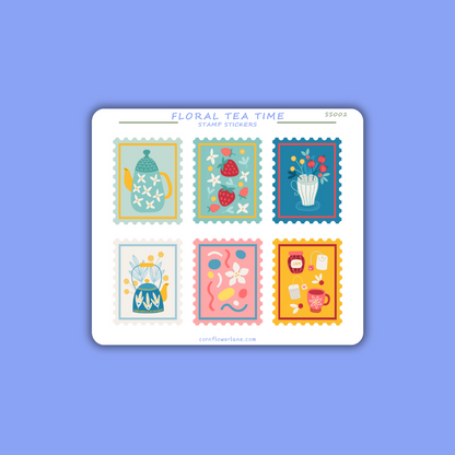 Stamp Stickers - Floral Collection