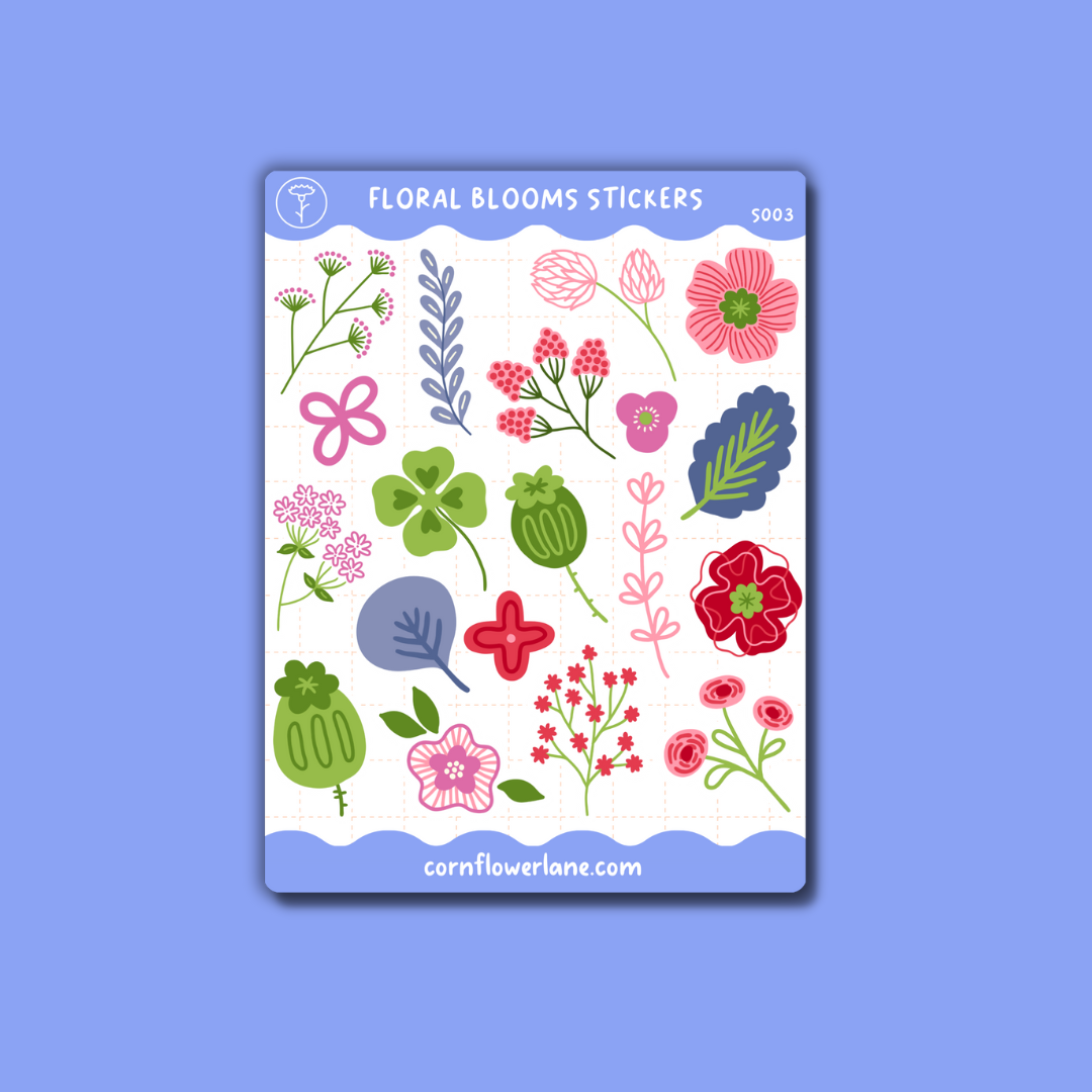 Floral Blooms Sticker Set