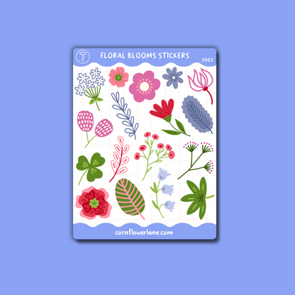 Floral Blooms Sticker Set