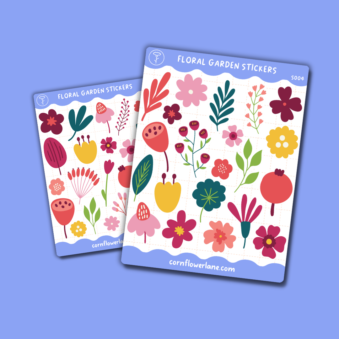 Floral Garden Sticker Set