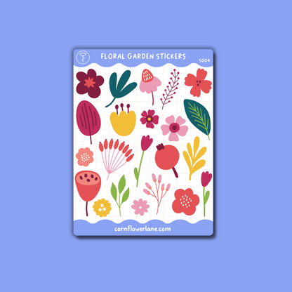 Floral Garden Sticker Set