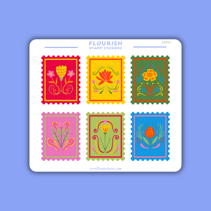 Stamp Stickers - Nature & Nostalgia Collection