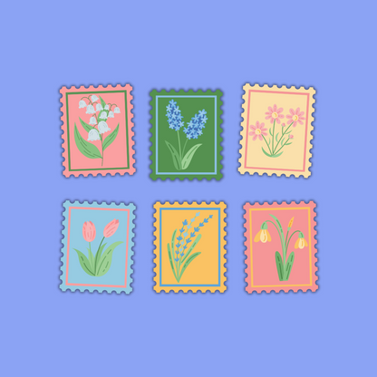 Everyday Collection – Die-Cut Stamp Stickers (5 Themed Packs)