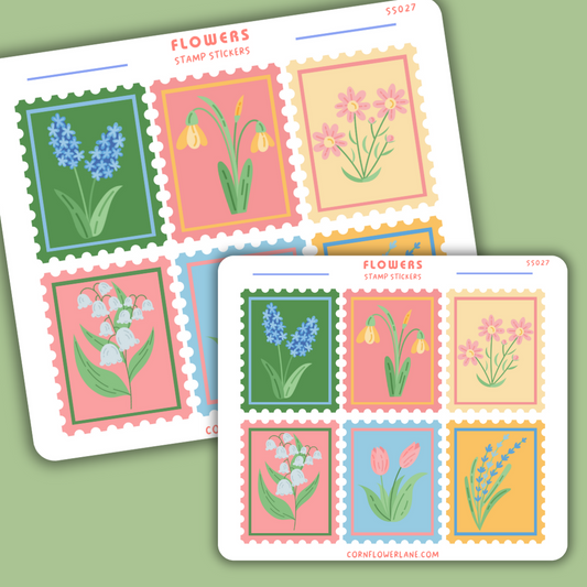 Flowers Stamp Stickers