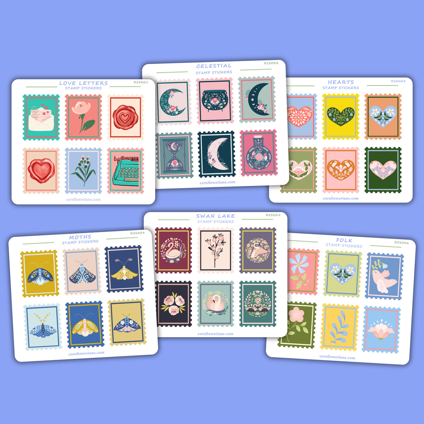 Stamp Stickers - Romance Collection