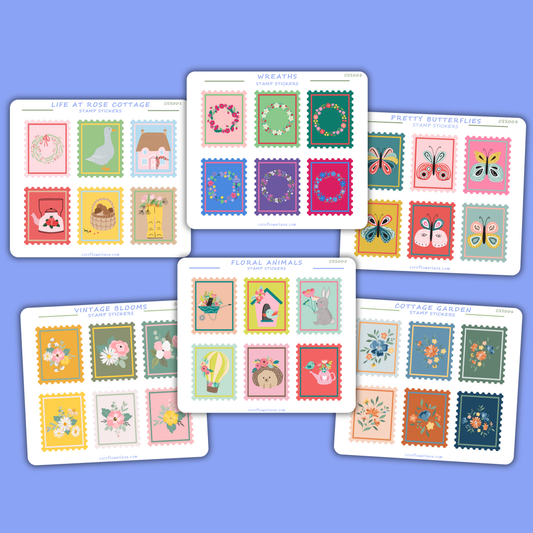Stamp Stickers - Cottagecore Collection