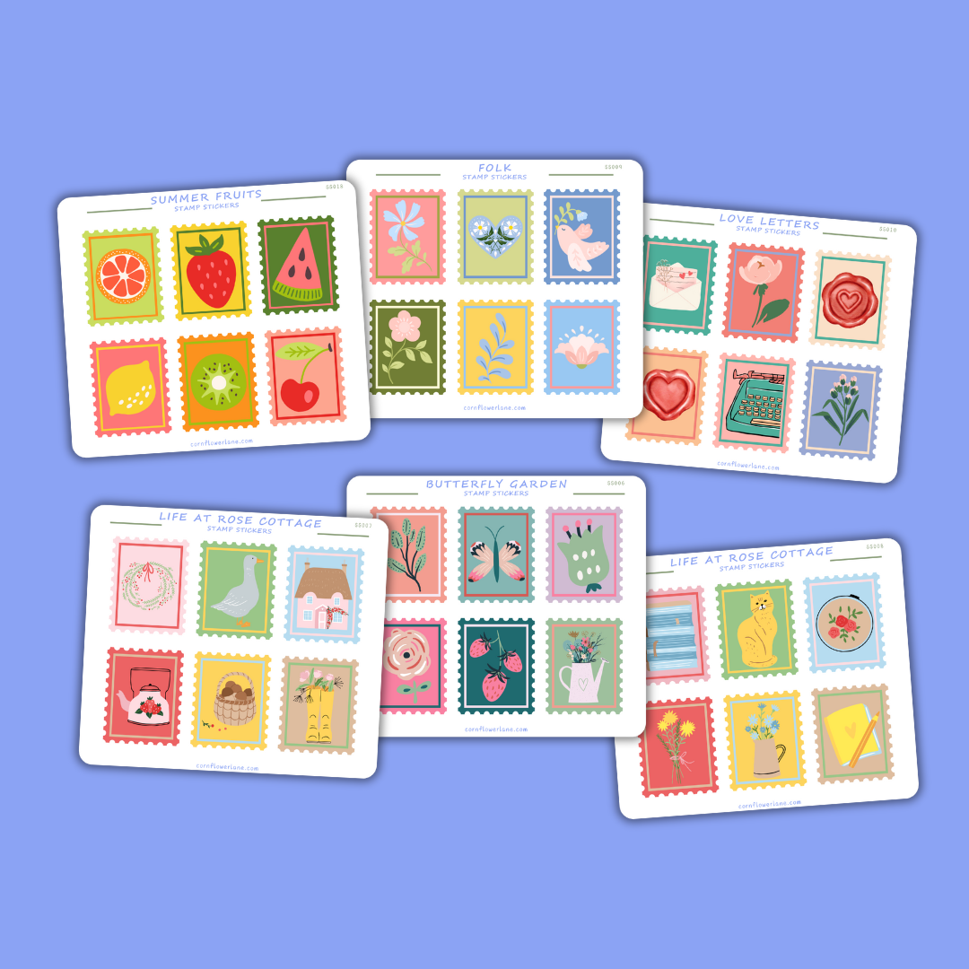Stamp Stickers - 2nd Collection