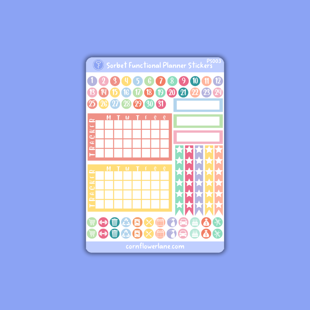 Sorbet Planner Stickers