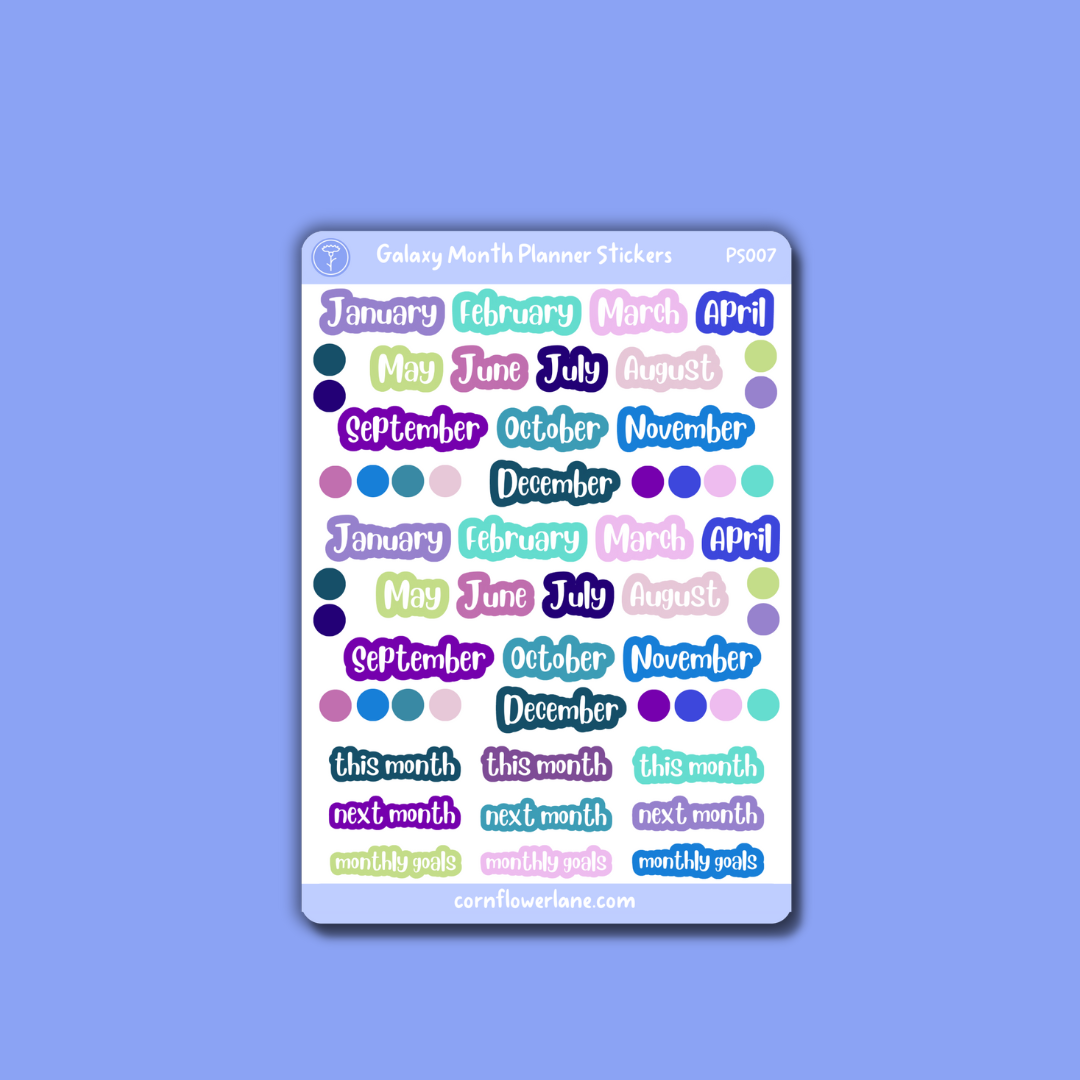 Galaxy Planner Stickers Bundle