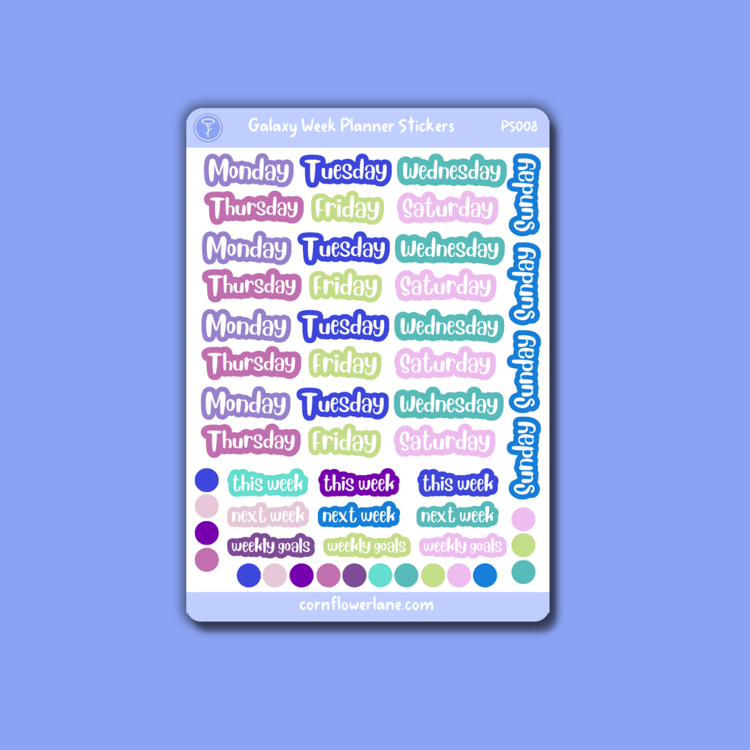 Galaxy Planner Stickers Bundle