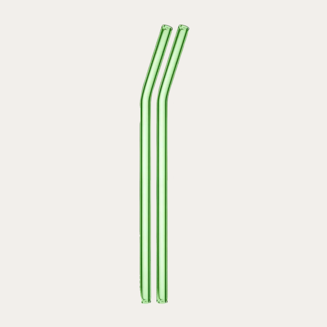 Coloured Glass Straws - Singles
