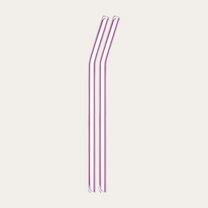 Coloured Glass Straws - Singles