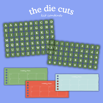 Handmade Christmas Digital Craft Kit – Papers, Die Cuts & Cards (Digital Download)