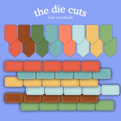 Handmade Christmas Digital Craft Kit – Papers, Die Cuts & Cards (Digital Download)