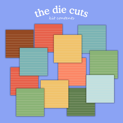 Handmade Christmas Digital Craft Kit – Papers, Die Cuts & Cards (Digital Download)