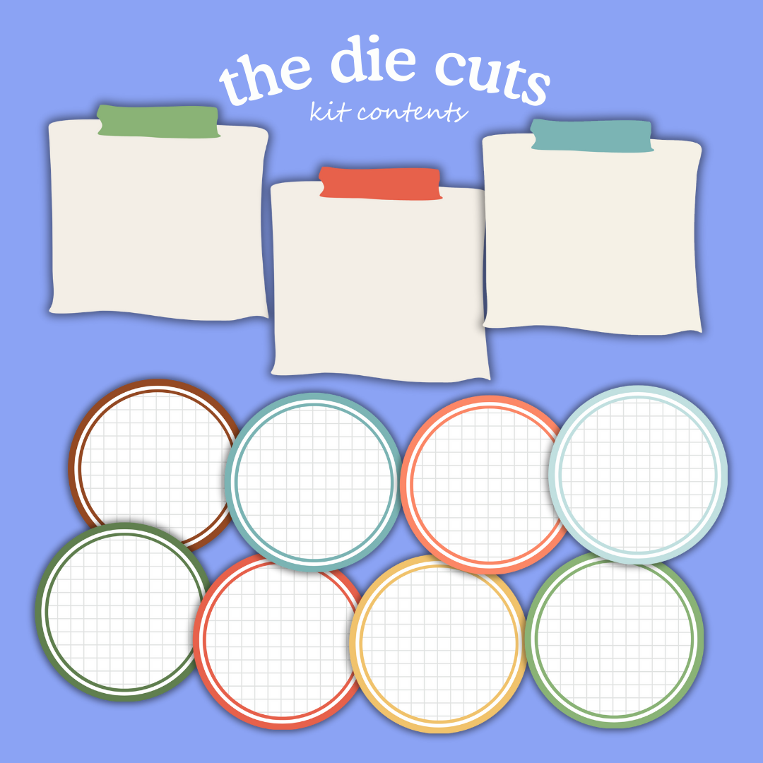 Handmade Christmas Digital Craft Kit – Papers, Die Cuts & Cards (Digital Download)