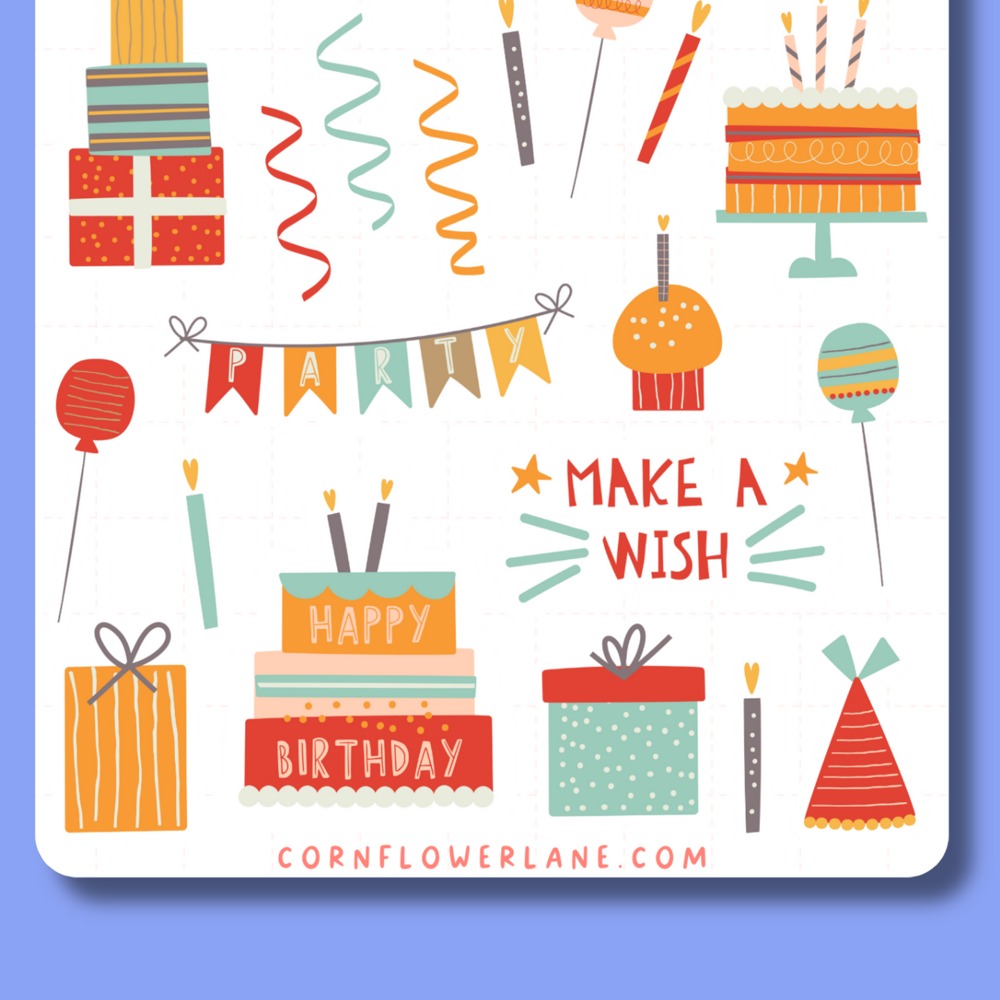 Happy Birthday Sticker Set