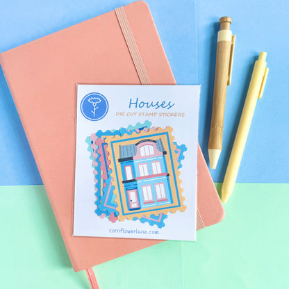 Houses Die Cut Stickers