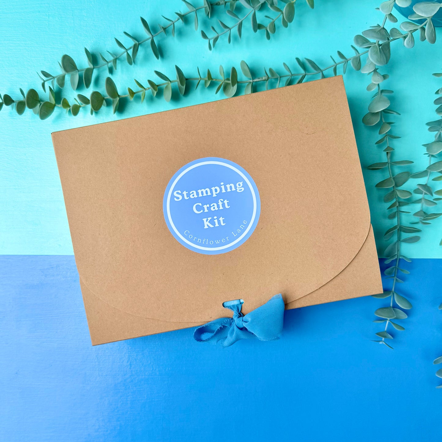 Festive Stamping Craft Kit – Silicone Stamp Set, Acrylic Blocks & Ink Pads