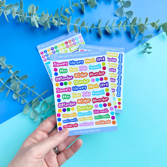 Vibrant Planner A6 Planner Stickers