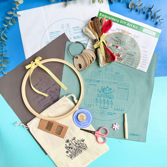 Embroidery Sampler Kit – Gift Set for Crafters