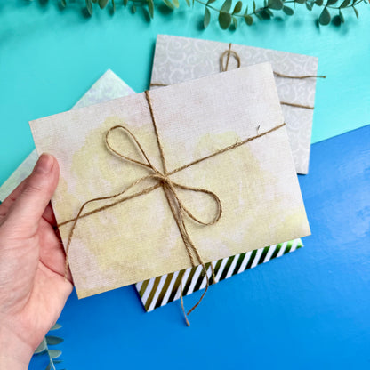 Vintage Paper Craft Kits - Green Patterns
